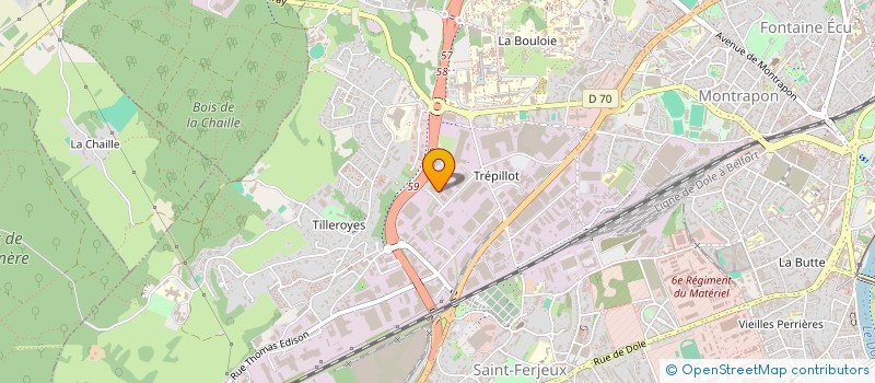 localisation de l'entreprise TB BESANCON  BESANCON