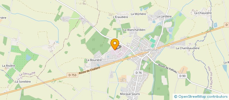 localisation de l'entreprise TB CARROSSERIE  FROIDFOND