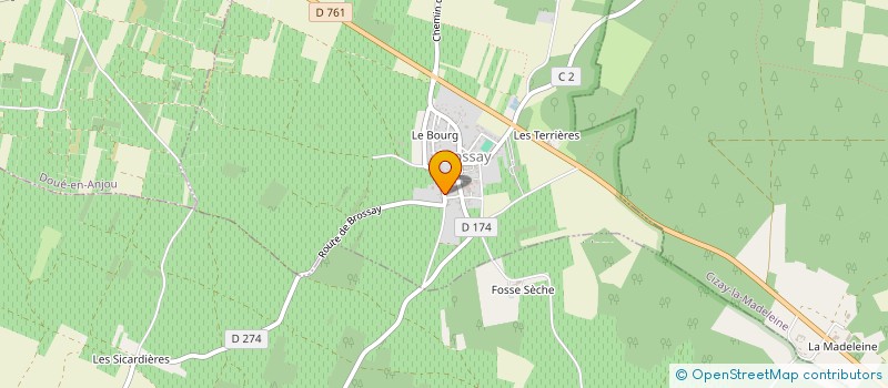 localisation de l'entreprise TB CHAUFFAGE  BROSSAY