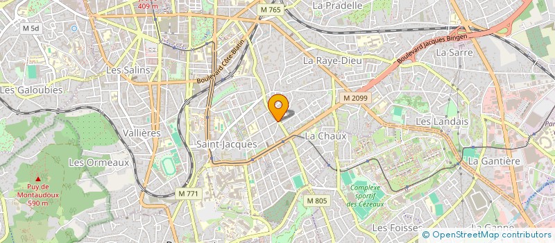localisation de l'entreprise TB CONCEPT à CLERMONT-FERRAND