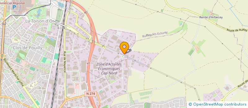 localisation de l'entreprise TB DEVELOPPEMENT DURABLE  DIJON