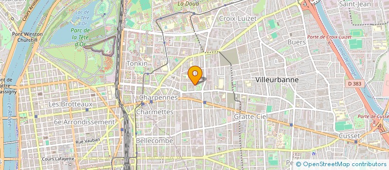 localisation de l'entreprise TB DIFFUSION  VILLEURBANNE