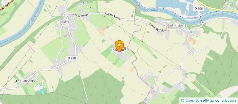 localisation de l'entreprise TB ET LB TOITURE  SALANS