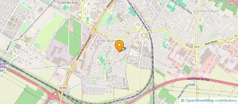 localisation de l'entreprise TB EXPRESS à REIMS