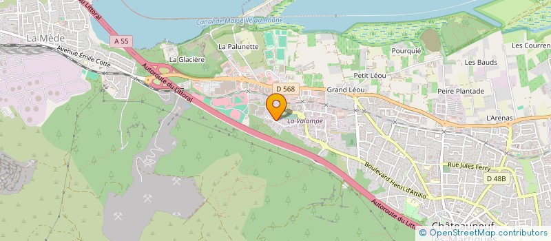 localisation de l'entreprise TB EXPRESS à CHATEAUNEUF-LES-MARTIGUES