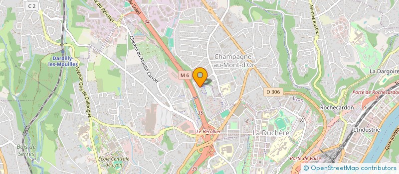 localisation de l'entreprise TB FIBRE OPTIQUE à MIRIBEL