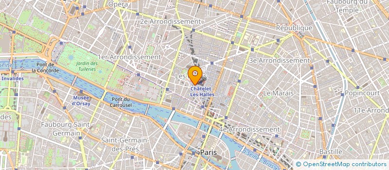 localisation de l'entreprise TB FORUM DES HALLES  PARIS 1