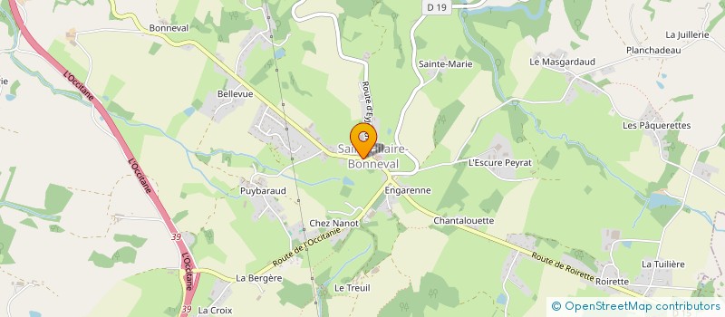 localisation de l'entreprise TB-IMMO à SAINT-HILAIRE-BONNEVAL