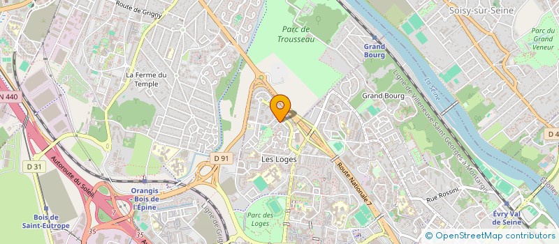 localisation de l'entreprise TB INOX  EVRY-COURCOURONNES