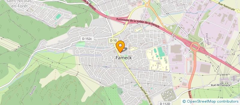 localisation de l'entreprise TB INVEST  FAMECK