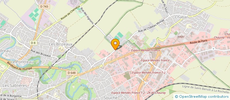 localisation de l'entreprise TB PEINTURE  ECHIRE