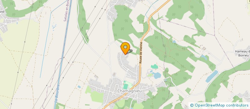 localisation de l'entreprise TB PLOMBERIE  CHAMAGNIEU