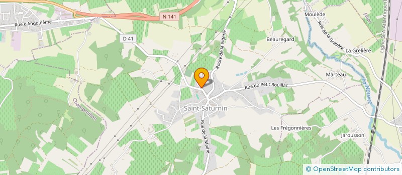 localisation de l'entreprise TB PLOMBERIE CHAUFFAGE à DOUZAT