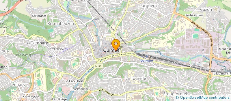 localisation de l'entreprise TB QUIMPER à QUIMPER