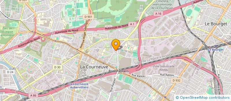 localisation de l'entreprise TB.R à LA COURNEUVE