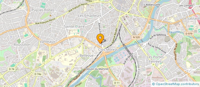 localisation de l'entreprise TB SERVICES STE NOUVELLE à LIMOGES