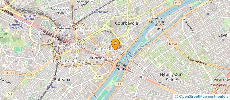 localisation de l'entreprise TB TRAVAUX à COURBEVOIE
