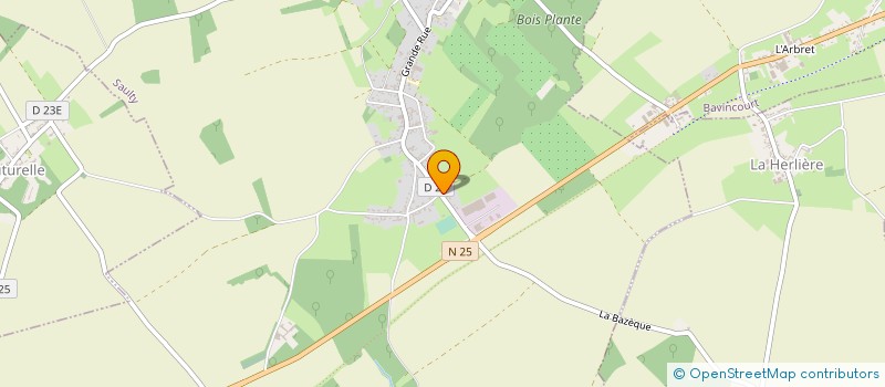 localisation de l'entreprise TB VERGERS à SAULTY