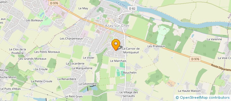 localisation de l'entreprise TB2D IMMO  AZAY-SUR-CHER