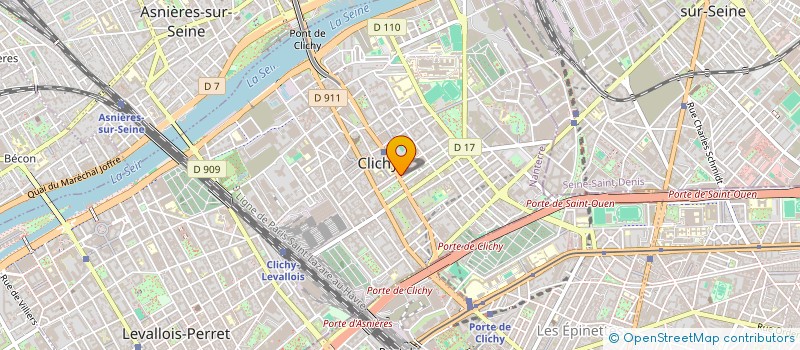 localisation de l'entreprise TBA à CLICHY
