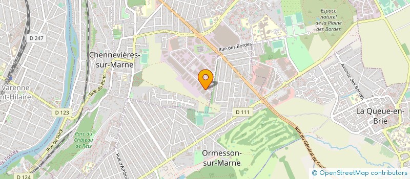 localisation de l'entreprise TBA ENVIRONNEMENT à CHENNEVIERES-SUR-MARNE