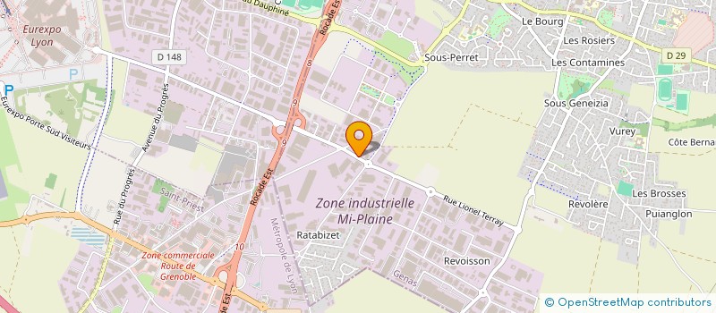 localisation de l'entreprise TBB à GENAS