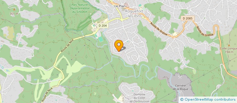 localisation de l'entreprise TBC à ROQUEFORT-LES-PINS