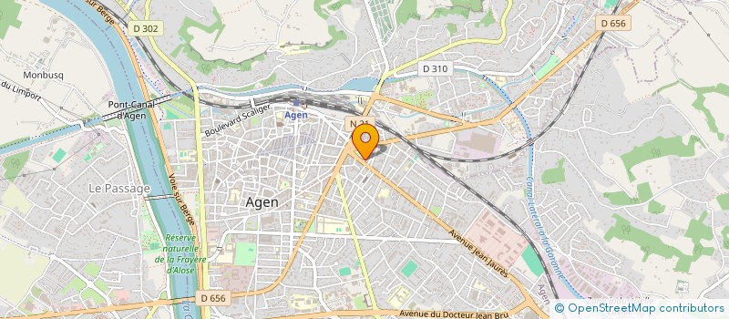 localisation de l'entreprise TBC ANGLET  AGEN