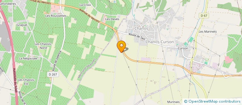 localisation de l'entreprise TBC DESAMIANTAGE  CHANOS-CURSON