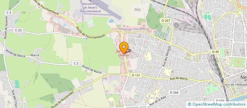 localisation de l'entreprise TBC NEVERS à NEVERS