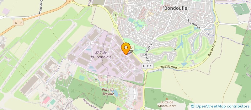 localisation de l'entreprise TBCO GENIE CIVIL  BONDOUFLE