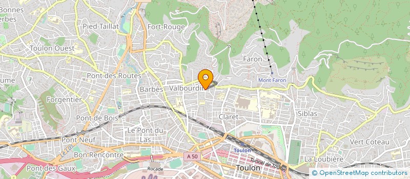 localisation de l'entreprise TBCOM WEB ET COMMUNICATION  TOULON