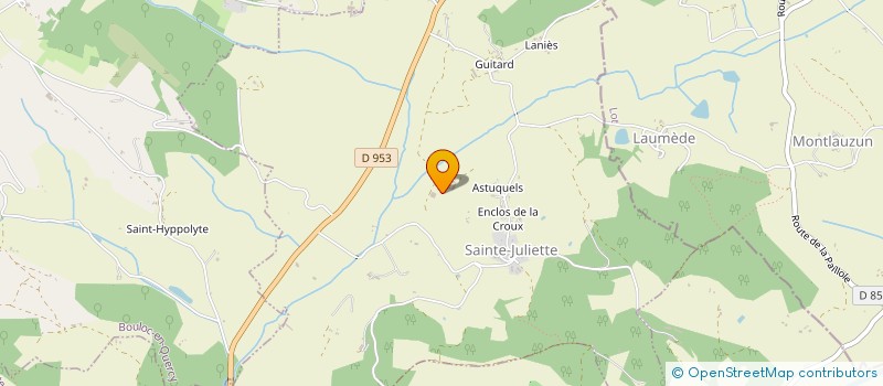 localisation de l'entreprise TBD  SAINTE-JULIETTE