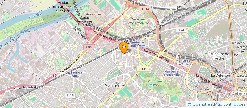 localisation de l'entreprise TBD DRIVER  NANTERRE