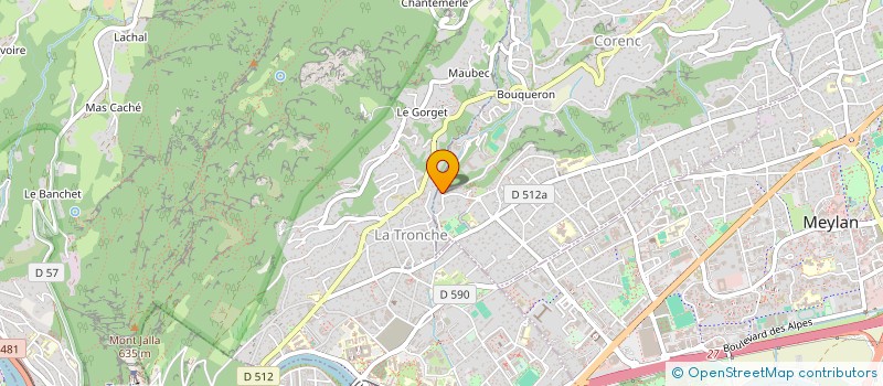 localisation de l'entreprise TBDT  CORENC