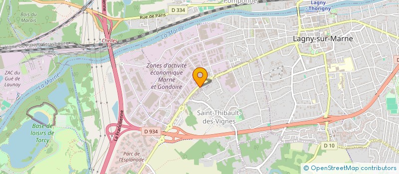 localisation de l'entreprise TBE à LAGNY-SUR-MARNE