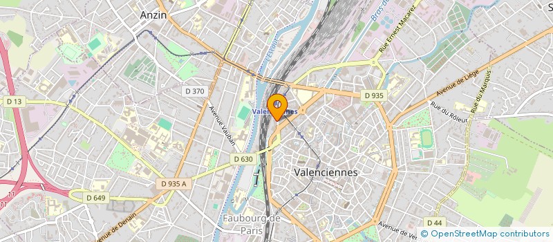 localisation de l'entreprise TBEL à VALENCIENNES
