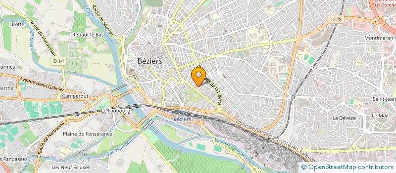 localisation de l'entreprise TBF CONSTRUCTION à BEZIERS