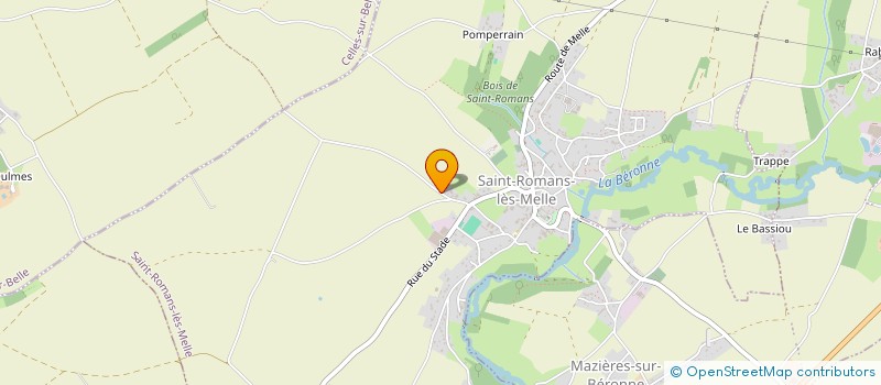 localisation de l'entreprise TBF JOULAIN  SAINT-ROMANS-LES-MELLE