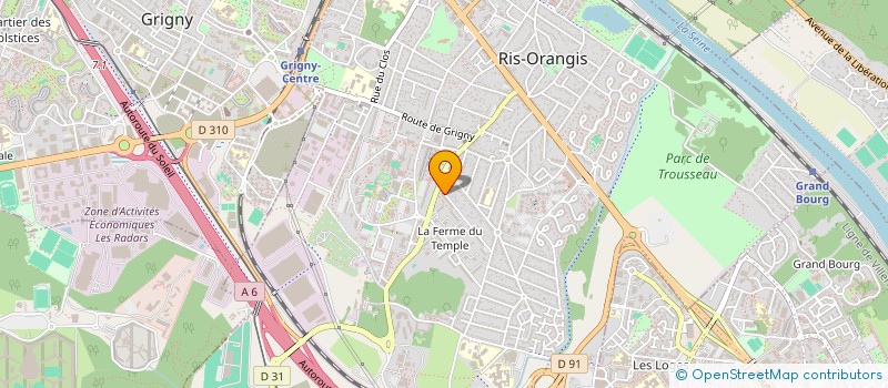 localisation de l'entreprise TBF PRO à RIS-ORANGIS