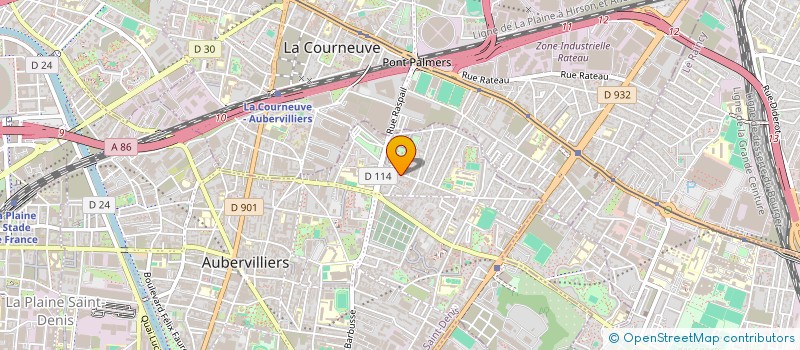 localisation de l'entreprise TBG  AUBERVILLIERS