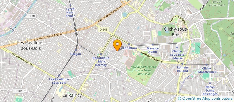 localisation de l'entreprise TBG à CLICHY-SOUS-BOIS