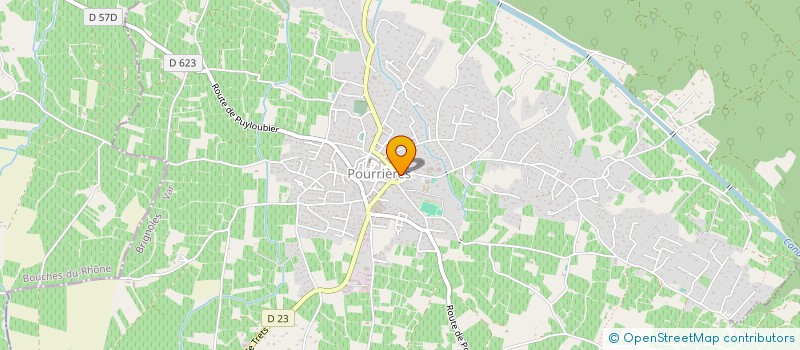 localisation de l'entreprise TBGG  POURRIERES