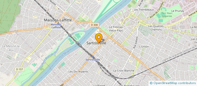 localisation de l'entreprise TBGM à SARTROUVILLE