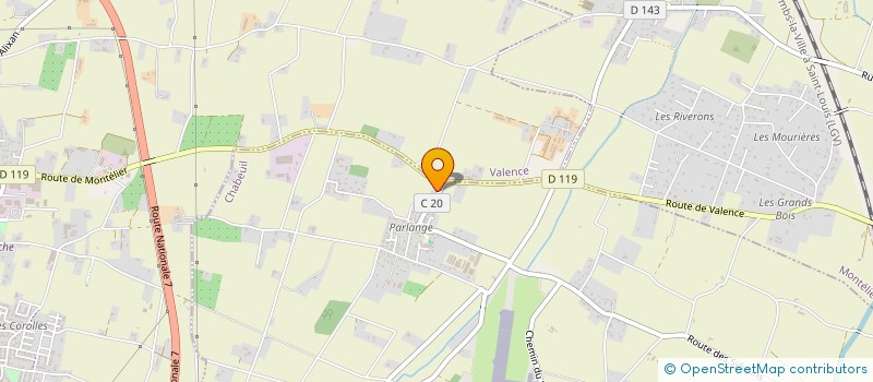 localisation de l'entreprise TBGROUP à CHABEUIL