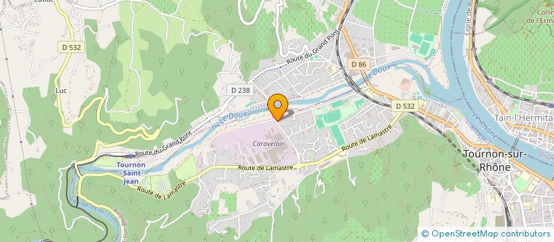 localisation de l'entreprise TBH à TOURNON-SUR-RHONE