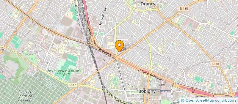 localisation de l'entreprise TBH à DRANCY