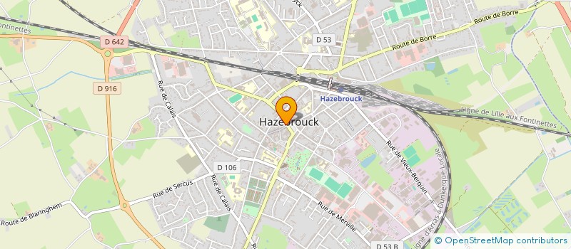 localisation de l'entreprise TBH  HAZEBROUCK