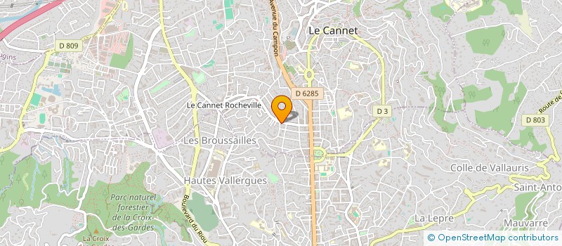 localisation de l'entreprise TBHD à LE CANNET