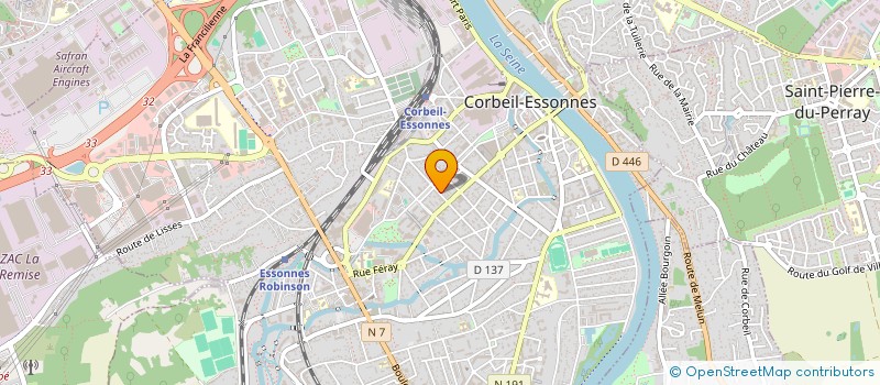 localisation de l'entreprise TBI à CORBEIL-ESSONNES
